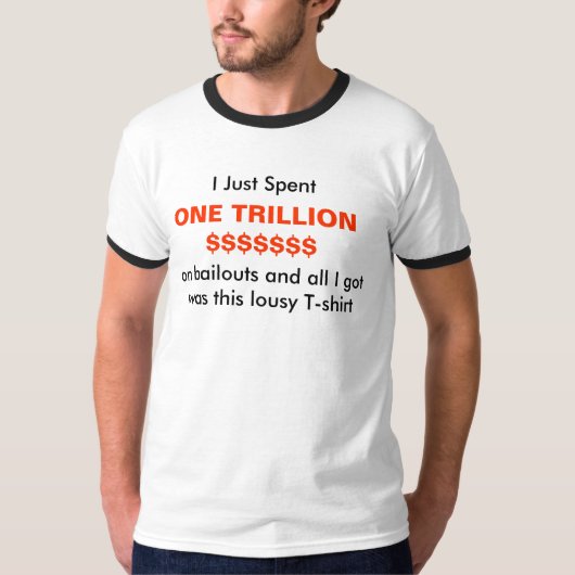 Beëindig de bailouts t-shirt (Voorkant)