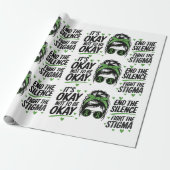 Beëindig de stilte, vecht tegen het stigma - Geest Cadeaupapier (Uitgerold)