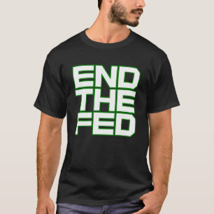 BEËINDIG het EOF (Wit en Groen) T-shirt