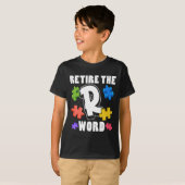 Beëindig het R-woord Autisme Awareness Special Edu T-shirt (Voorkant volledig)
