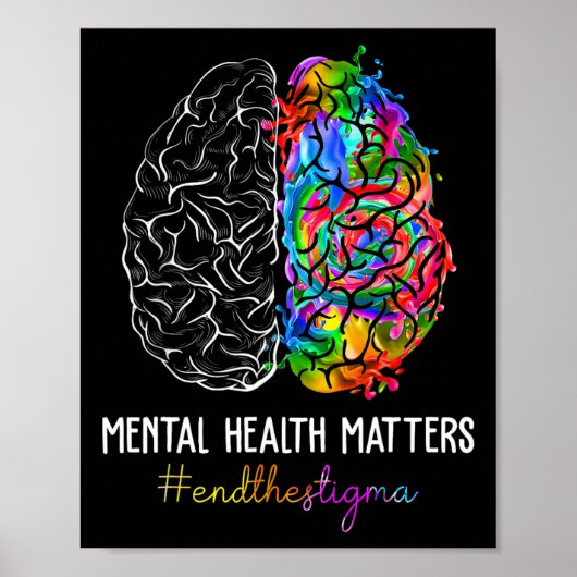Beëindig het stigma Geestelijke gezondheidsproblem Poster (Voorkant)