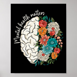 Beëindig het stigma Groovy Geestelijke gezondheids Poster