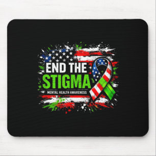 Beëindig het stigma mentale gezondheidsbewustzijn  muismat