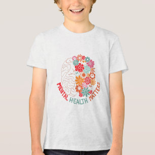 Beëindig het stigma van het mentale bewustzijn van Tri-Blend shirt