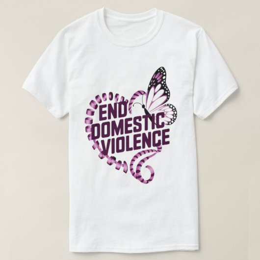 Beëindig huiselijk geweld t-shirt (Design voorkant)