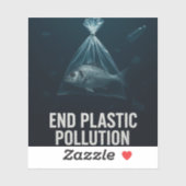 Beëindig plasticafval – Ocean Awareness Sticker (Vel)
