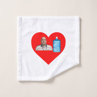 Beeka houdt van water washandje