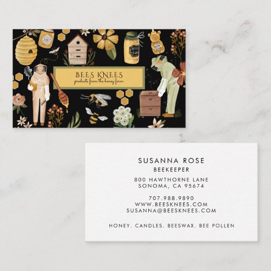 Beekeeper Apiary Honey Products Visitekaartje (Voorkant / Achterkant)