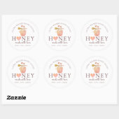 Beekeeper Apiary Honey  Ronde Sticker (Vel)