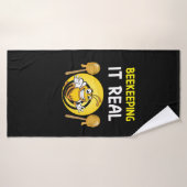 Beekeeper Art BeeKeeping It Real Badhanddoek (Badhanddoek)