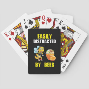 Beekeeper Art Easily Distracted By Bees Pokerkaarten