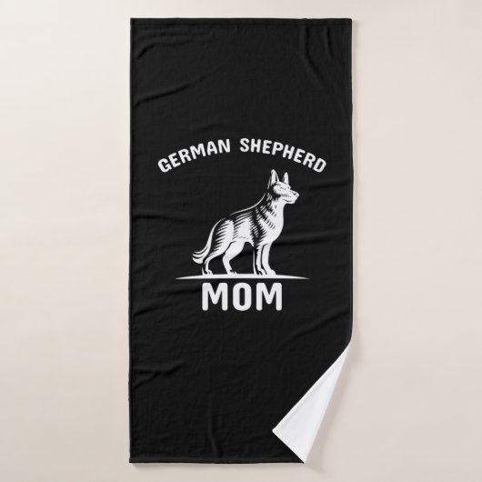 Beekeeper Art German Shepherd Mommy (Serviette de bain)