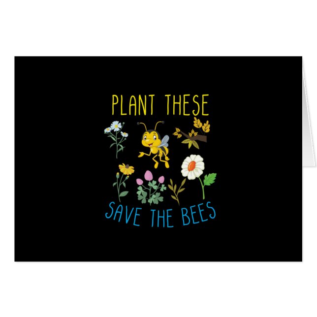 Beekeeper Art Plant These Save The Bees (Devant horizontal)