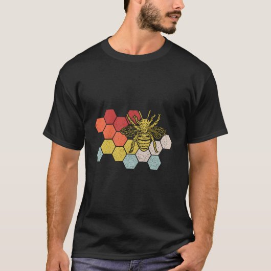Beekeeper Bee Honeycomb Beekeeg T-shirt (Voorkant)
