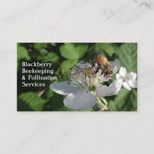 Beekeeper Blackberry Visitekaartje (Voorkant)