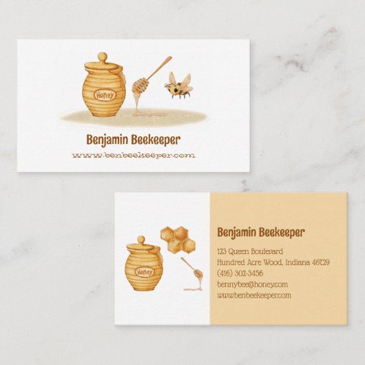 Beekeeper Business Card Visitekaartje (Voorkant / Achterkant)