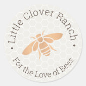 Beekeeper Honey Honeycomb Jar Étiquette (Devant)