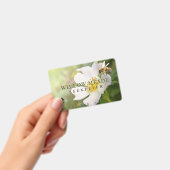 BEEKEEPER ID Badge with Rose Flower and Bees (Handheld)