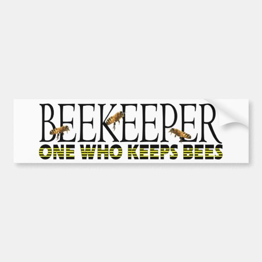 BEEKEEPER-sticker Bumpersticker (Voorkant)
