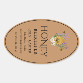 Beekeeping Honey Labels | Honeybee & Honeycomb Des
