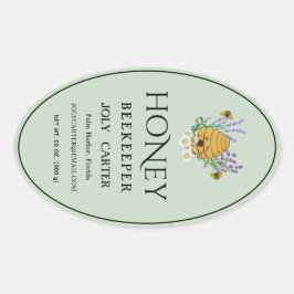 Beekeeping Honey Labels | Honeybee & Honeycomb Des