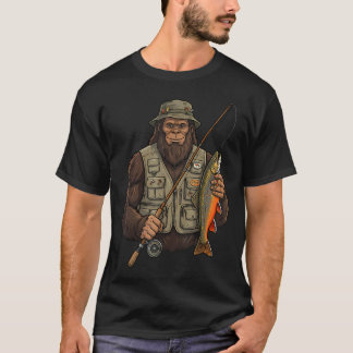 Beekforel Bigfoot Visser T-shirt
