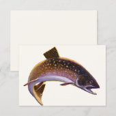  beekforel vis, sport Gevist visser (Voorkant / Achterkant)