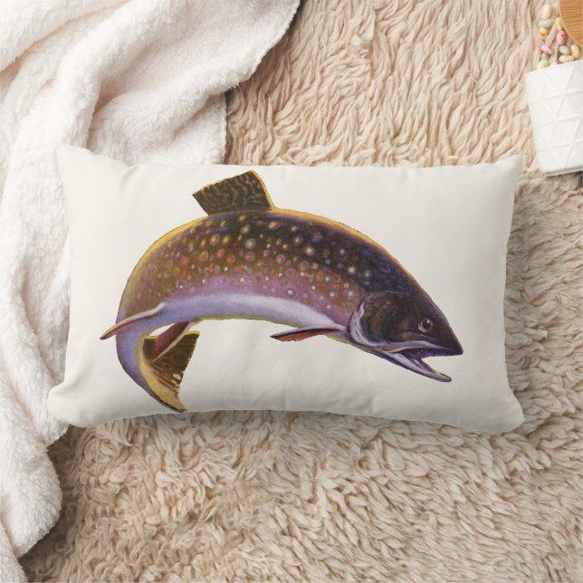  beekforel vis, sport Gevist visser Kussen (Deken)