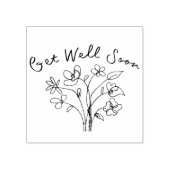 Beelbloem Rubberstempel (Afrduk)