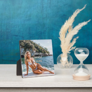 BEELD! 🖻 Aangepaste tafelplaque met ezel Fotoplaat