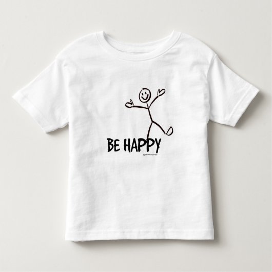 BEELD HAPPY STICK FIGURE TODDLER SHIRT (Voorkant)