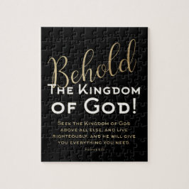 BEELD! Het koninkrijk God Scripture Christelijk Ji Legpuzzel