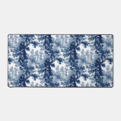  beeld in het landschap Toile-Blue en White Bureaumat (Voorkant)