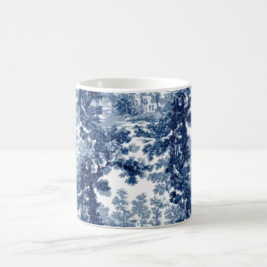 beeld in het landschap Toile-Blue en White Koffiemok (Center)