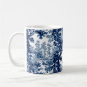 beeld in het landschap Toile-Blue en White Koffiemok (Links)