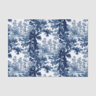 beeld in het landschap Toile-Blue en White Tissuepapier
