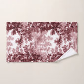  beeld in het landschap Toile-Roze & White Bad Handdoek (Handdoek)
