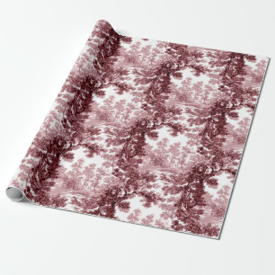  beeld in het landschap Toile-Roze & White Cadeaupapier