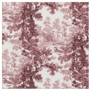 beeld in het landschap Toile-Roze & White Stof