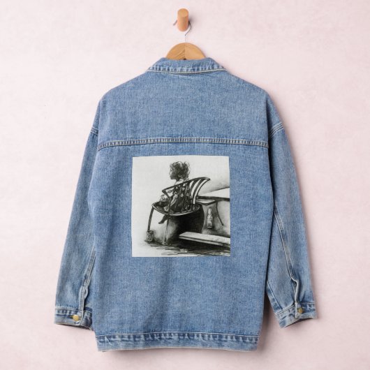 Beeld je mijn realiteit in denim jacket (Hangar)