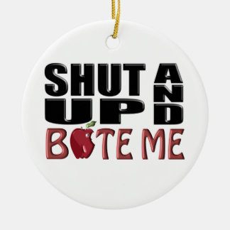 BEELD ME OP EN BITE ME KERAMISCH ORNAMENT