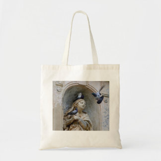 beeld met duiven canvas tas