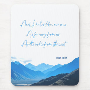 Beeld Psalm103:12 Muismat