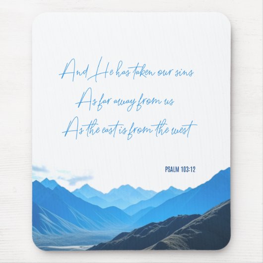Beeld Psalm103:12 Muismat (Voorkant)