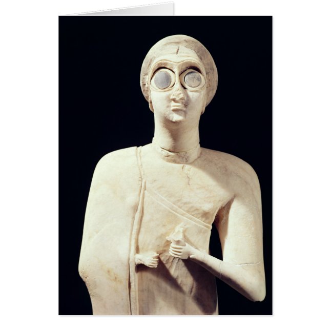 beeld van de Grote Godin, van Tell Asmar (Voorkant)