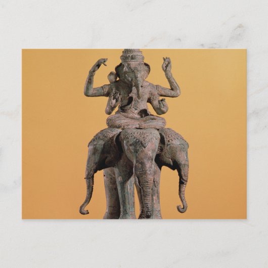 beeld van de hindoe God Ganesh Briefkaart (Voorkant)