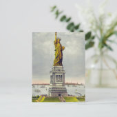  beeld van de reis van Liberty New York Briefkaart (Staand voorkant)
