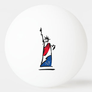 Beeld van de Vrijheid / Dame Vrijheid Strepen Pingpongballen