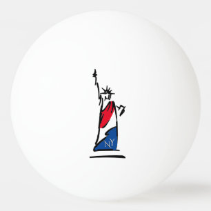 Beeld van de Vrijheid / Dame Vrijheid Strepen Pingpongballen