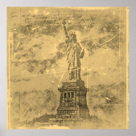 beeld van de vrijheid in het Poster van New York (Voorkant)